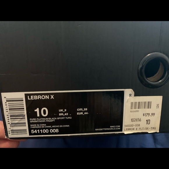 Lebron 10 pure platinum / re-entry - Picture 8 of 8